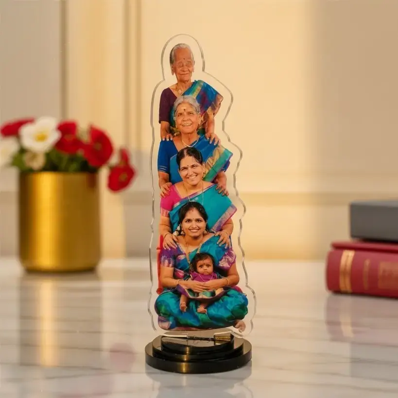 Customized Acrylic Family Photo Standee standy - 1