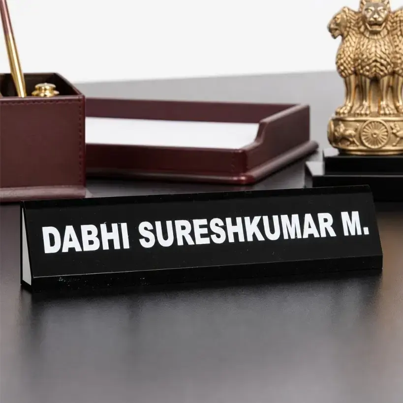 Customized Acrylic Table Desk Name Plate - 1