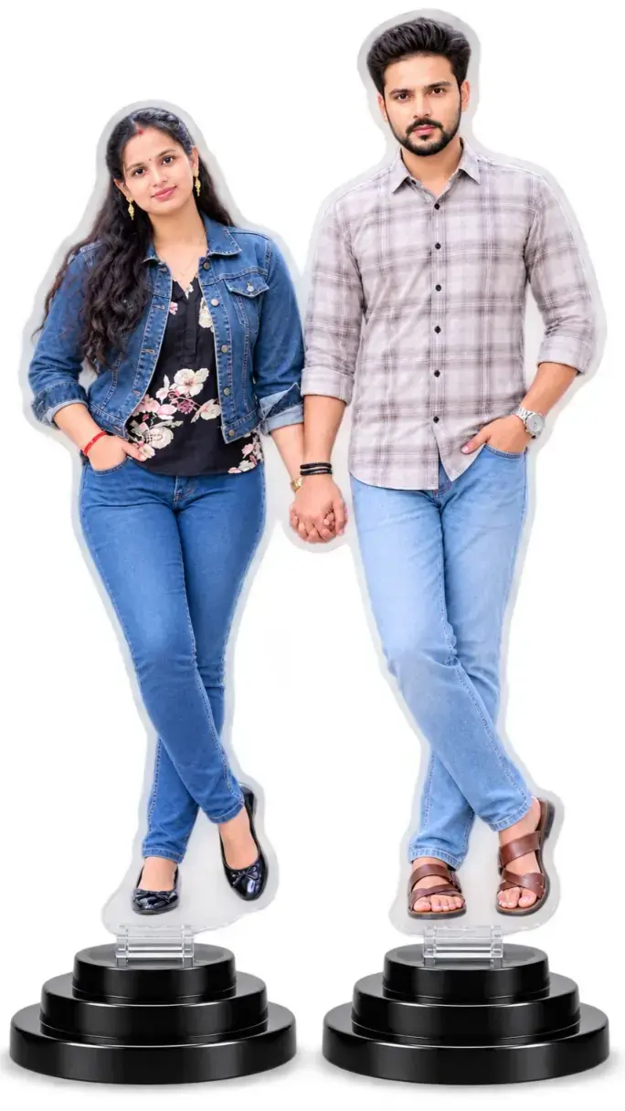 Personalized Vertical Couple Standee 3D Cutout 2 - 1